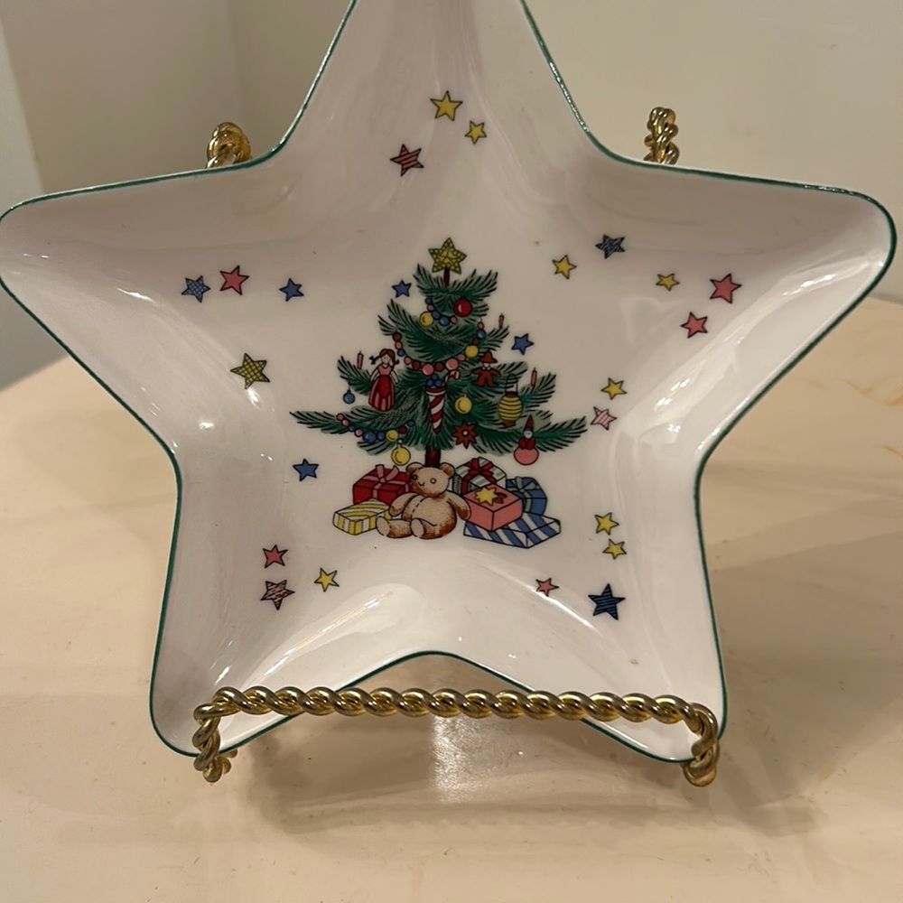 NIKKO JAPAN HOLIDAY STAR TRINKET DISH